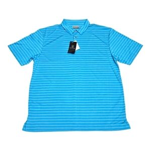 PGA Tour Blue Stripes  Golf Polo Shirts
